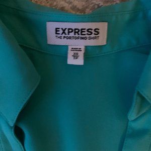 Express Turquoise Portofino Shirt